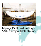 Miyagi TV Broadcasting's SNG transportable station