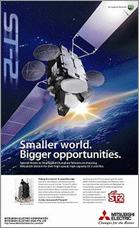 Corporate advertisement in Singapore: "Commercial Communications Satellite ST-2"