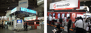 Mitsubishi Electric's booth at ITpro EXPO 2011