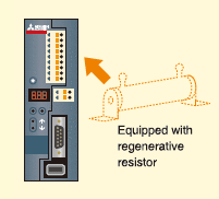 Equipped with built-in regenerative resistor