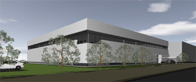 Rendition of new engineering facility