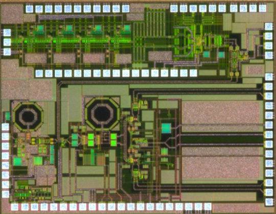 5GHz/60GHz dual-band receiver RF front-end Si-CMOS IC