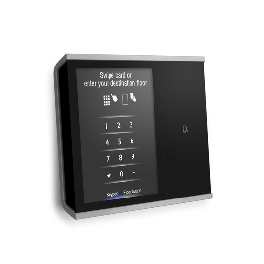 Touch-screen hall panel with card reader