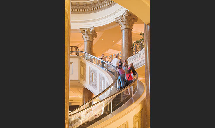 Forum Shops at Caesars Palace  Mitsubishi Electric Elevators and Escalators