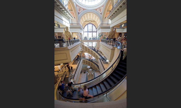 Forum Shops at Caesars Palace  Mitsubishi Electric Elevators and Escalators