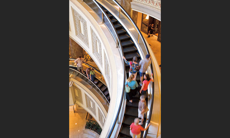 Forum Shops at Caesars Palace  Mitsubishi Electric Elevators and Escalators