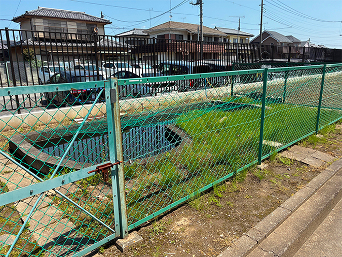 photo: The fishpond before the biotope was created