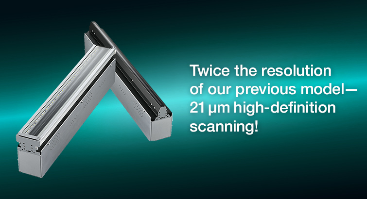 Twice the resolution of our previous model—21 µm high‑definition scanning!