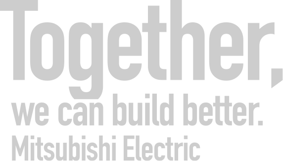 logo:Together, we can build better. Mitsubishi Electric