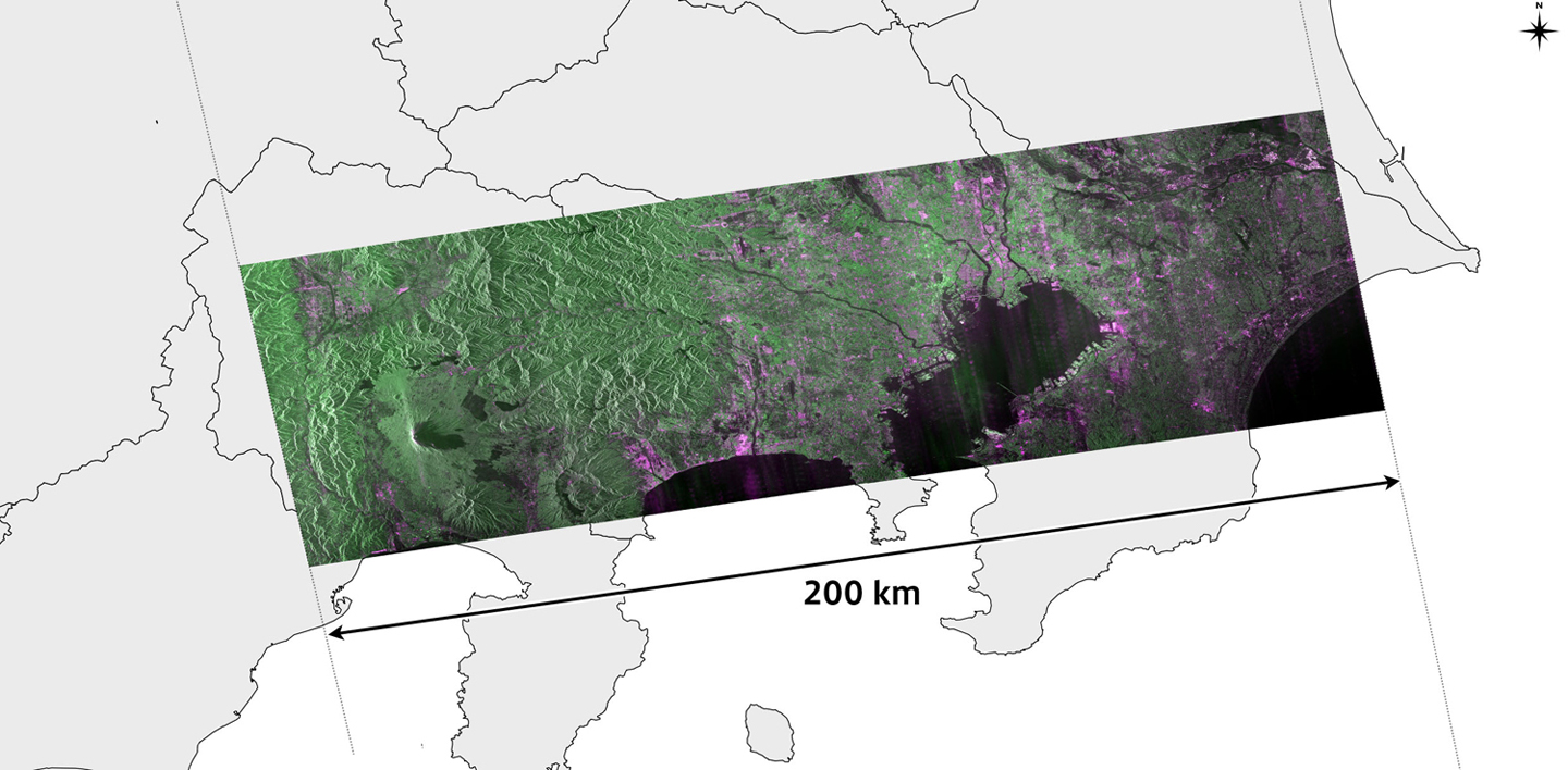 First observation image from the DAICHI-4 (courtesy JAXA)