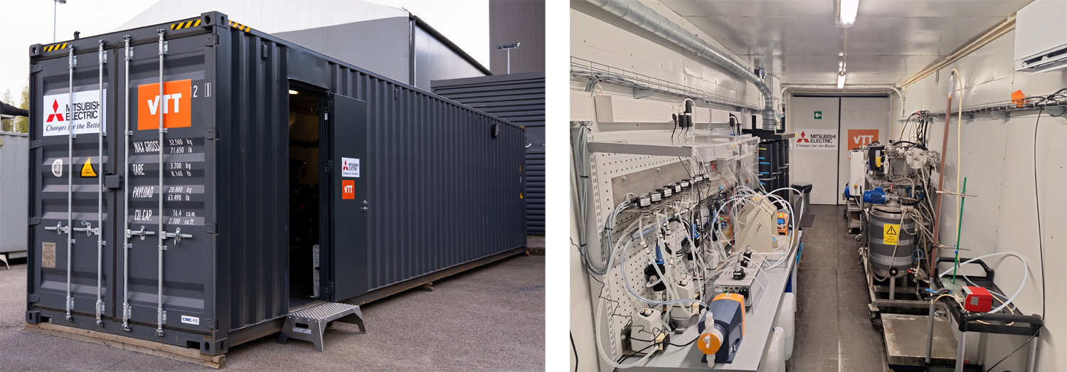 Lab-scale pilot facility for DOC