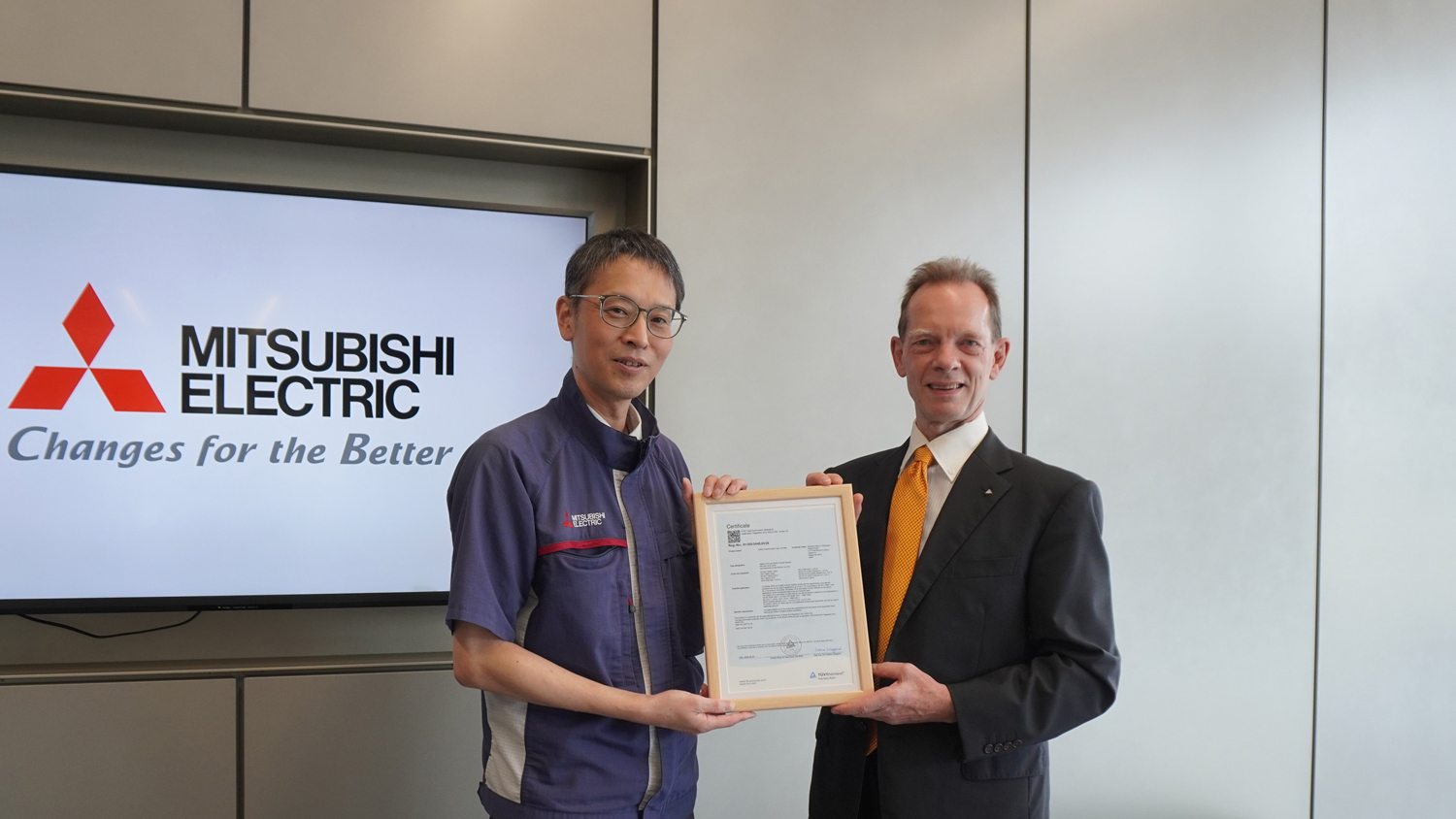 EU Machinery Regulation certification ceremony