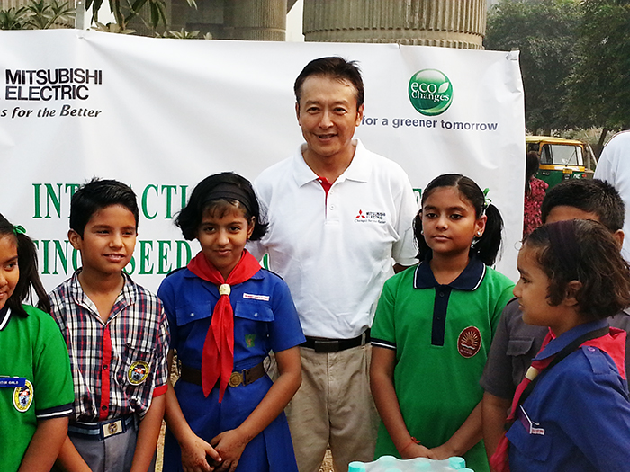 photo: a tree planting in Gurgaon 1