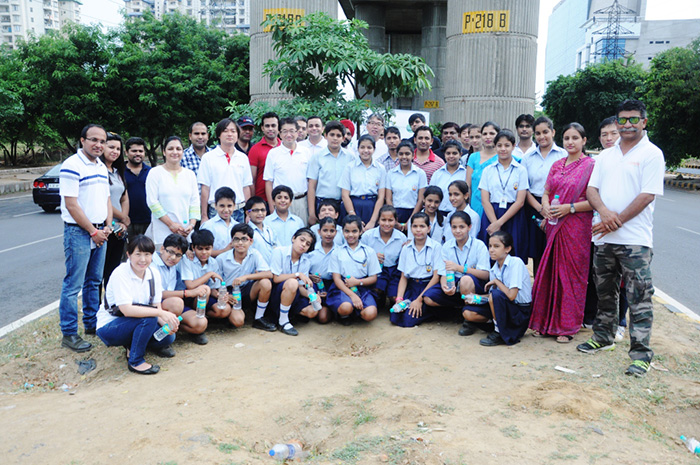 photo: a tree planting drive at the Huda City Centre 2