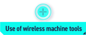 Use of wireless machine tools