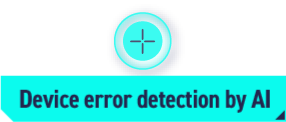 Device error detection by AI