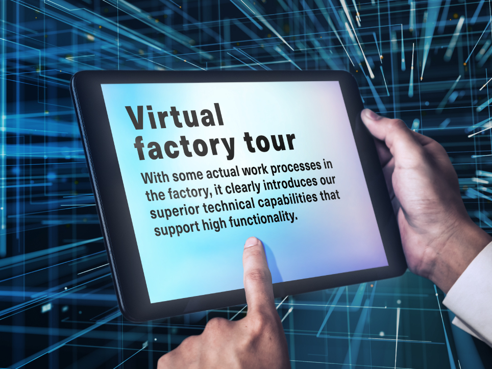 Virtual factory tour