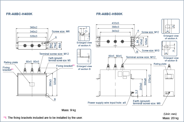 Dedicated filter capacitor (FR-A8BC)