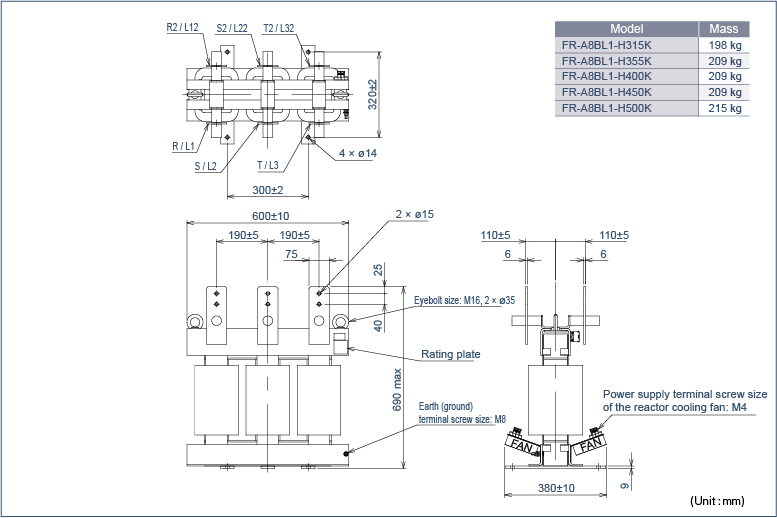 Dedicated filter reactor (FR-A8BL1)