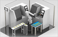 MELFA Processing Machine Loading Application