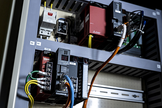 EcoWebServer III installed on-site (bottom of photo).