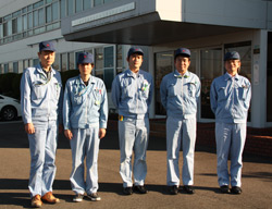 The team responsible for introducing the robot assembly cell