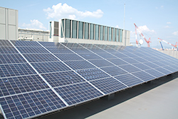 Sunlight is actively incorporated as an energy source in the E4 Building
