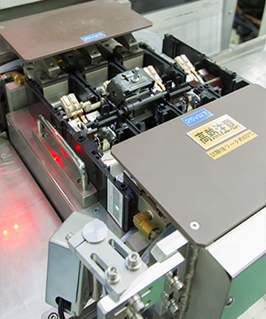 Circuit breaker performance testing machine using C Controller. A bar code on the side of the circuit breaker is scanned to start the test