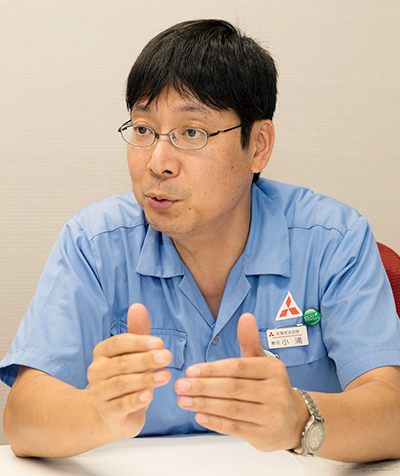 Hideyuki Koura, Transformer Design Section, Power Distribution Control Manufacturing Department, Nagoya Works