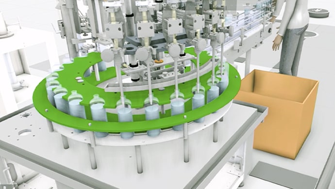 A filling machine modeled using Gemini.