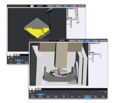 3D machining simulation