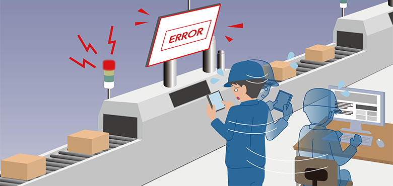 When an FA product error or trouble occurs