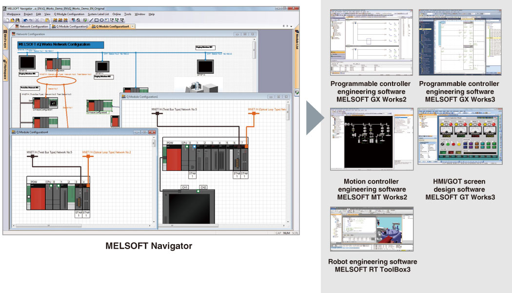 Interaction with iQ Works Promoting program standardization | GX Works2 ...