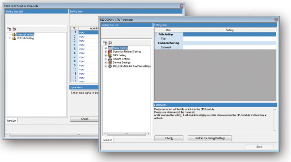 PC/タブレット その他 Software MELSEC iQ-R Series Product Features Programmable 