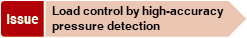 Load control by high-accuracy pressure detection