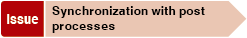 Synchronization with Solution post processes