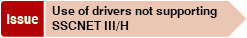 Use of drivers not supporting SSCNETIII/H