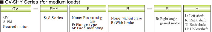 GV-SHY Series (for medium loads)