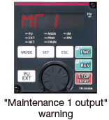 "Maintenance 1 output" warning
