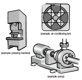 pressing machine / air-conditioning fan / pump