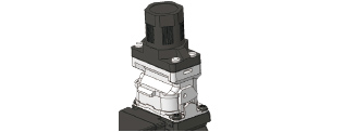 Vertically mounted single cable type with one-touch lock