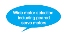 Geared servo motors