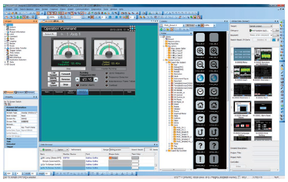 Freely create screens with GT Works3