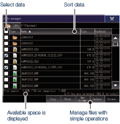 File manager function