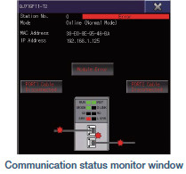 Checking communication status of modules