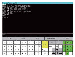 Program Editor screen