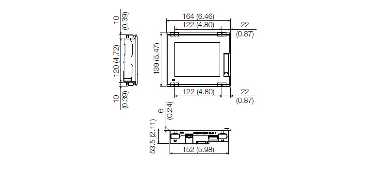 External dimensions