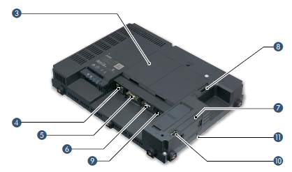 Open frame model: rear face