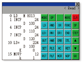 MELSEC FX list editor