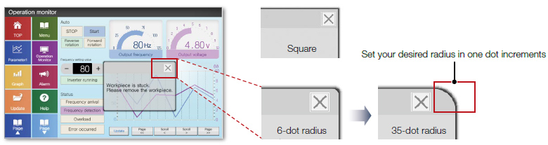 Contour shapes of window screens